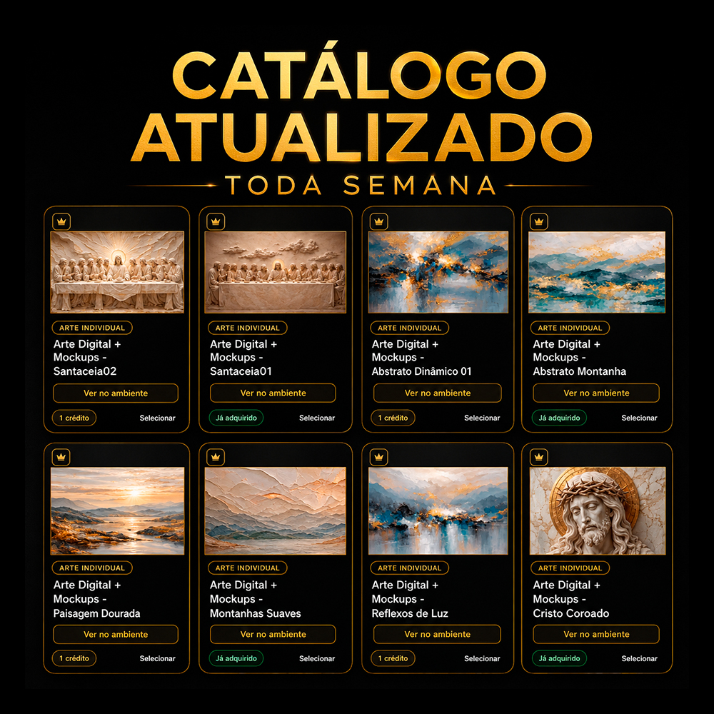 TENHA ACESSO A UM CATÁLOGO DE ARTES EM ALTA QUALIDADE