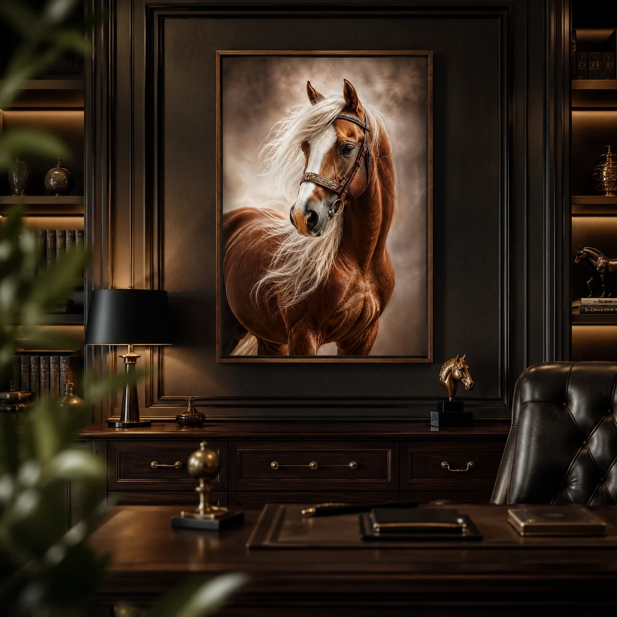 Arte Digital + Mockups - Cavalo Marrom