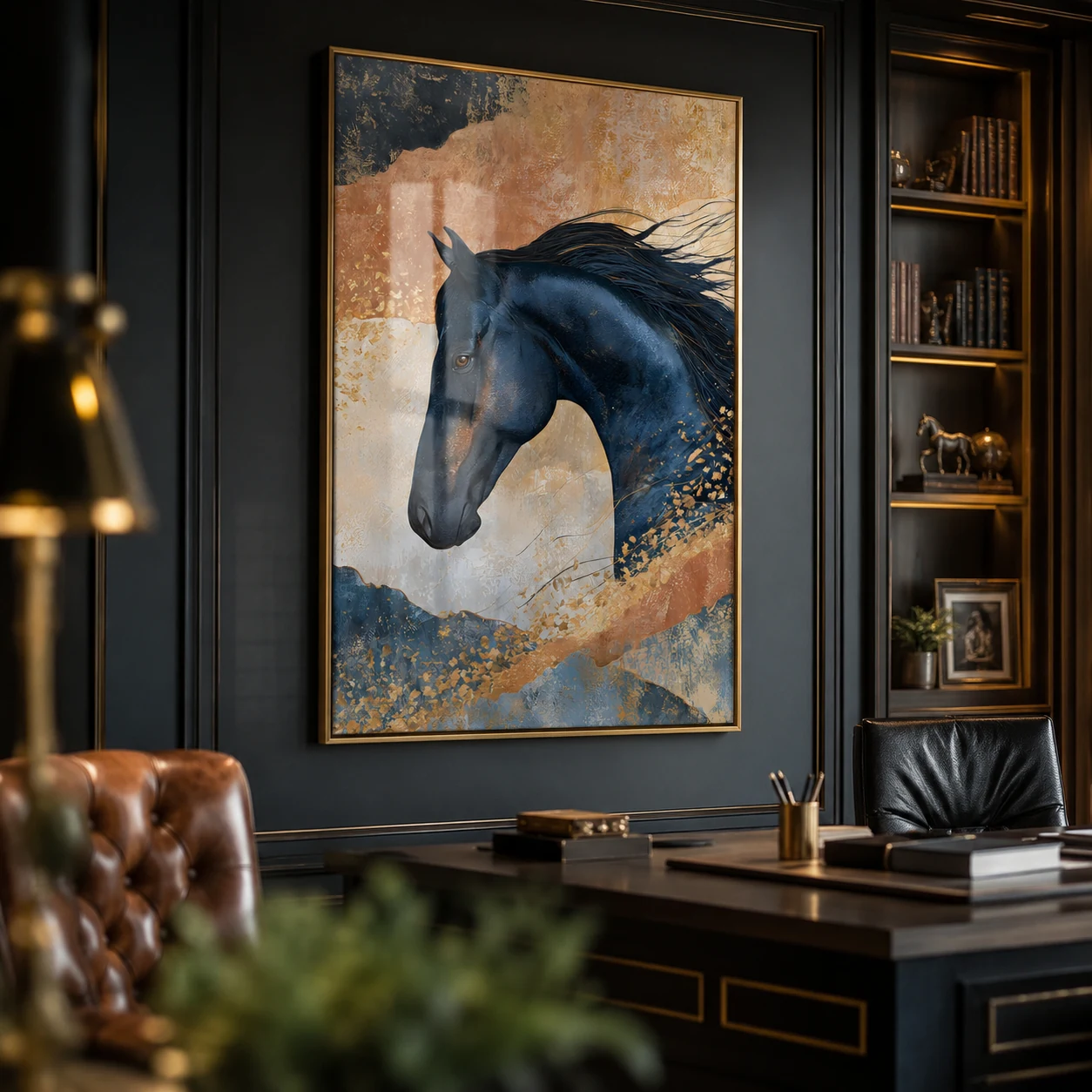 Arte Digital + Mockups - Cavalo Negro