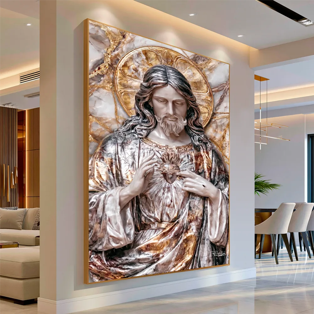 Arte Digital + Mockups - Coração Sagrado de Jesus