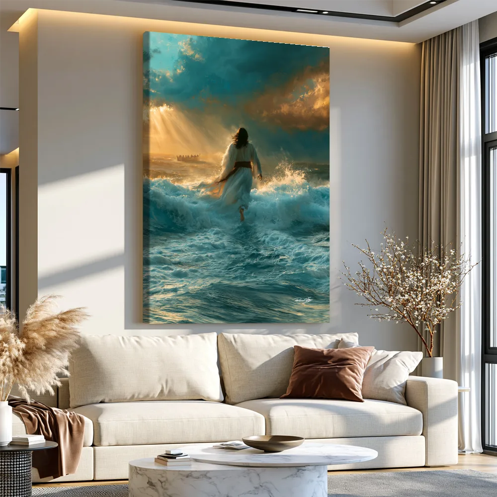 Arte Digital + Mockups - Jesus Caminho Sobre Aguas - 01