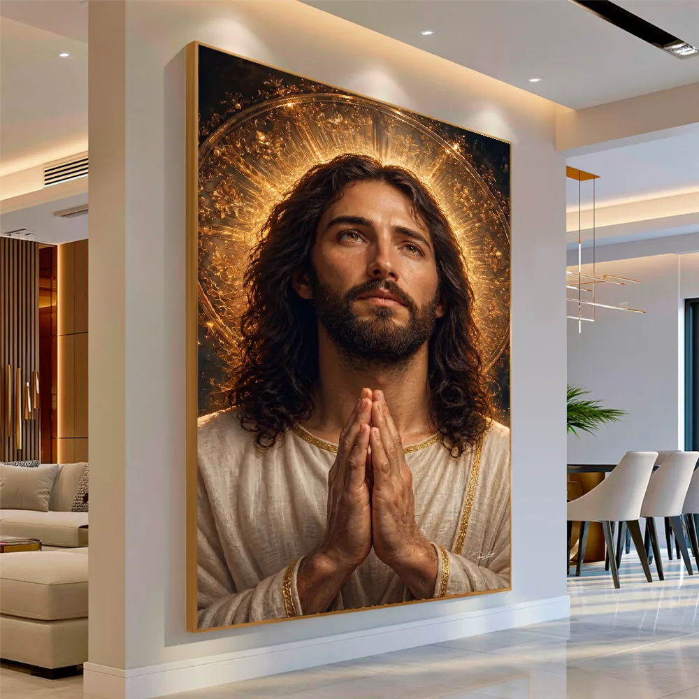 Arte Digital + Mockups - Jesus Orando