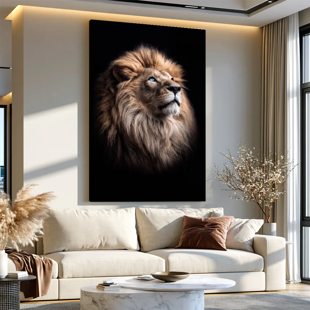 Arte Digital + Mockups - Leão