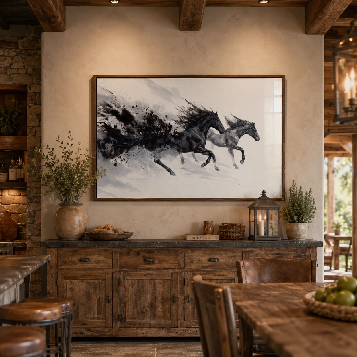 Arte Digital + Mockups - Cavalos Grafite