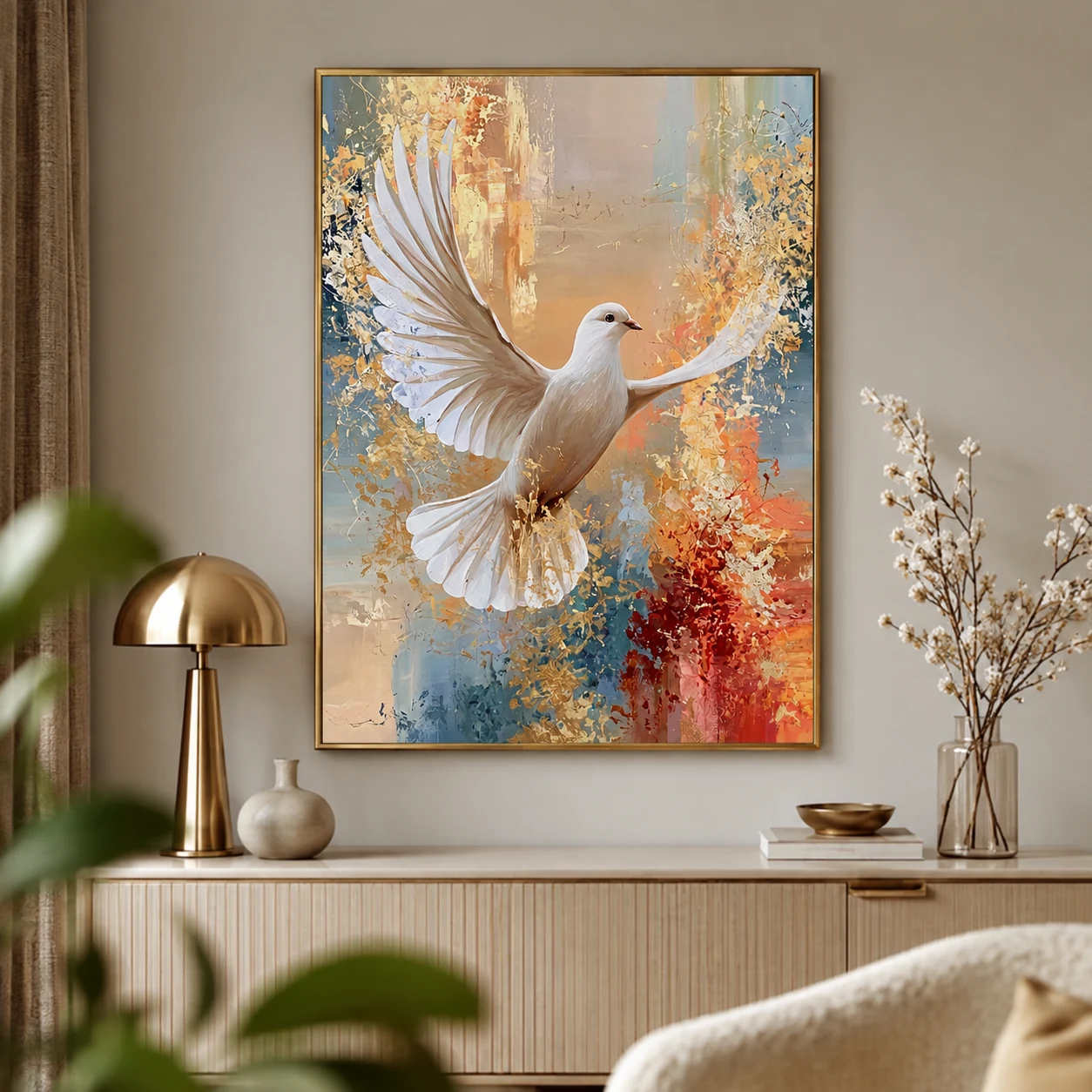 Arte Digital + Mockups - Pomba da paz - 02